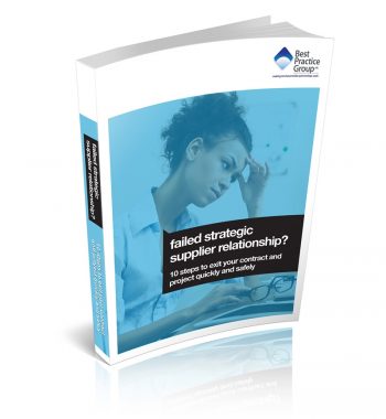 Exit Failed Strategic Supplier Relationship